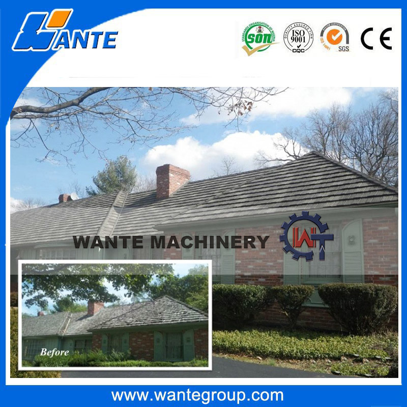 Traditional Villa Spanish Concrete Stone Coating Roof Tile in China