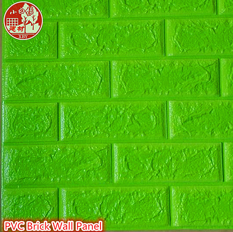 3D Three-Dimensional Wall Brick Stickers Light Foaming Plastic Tile