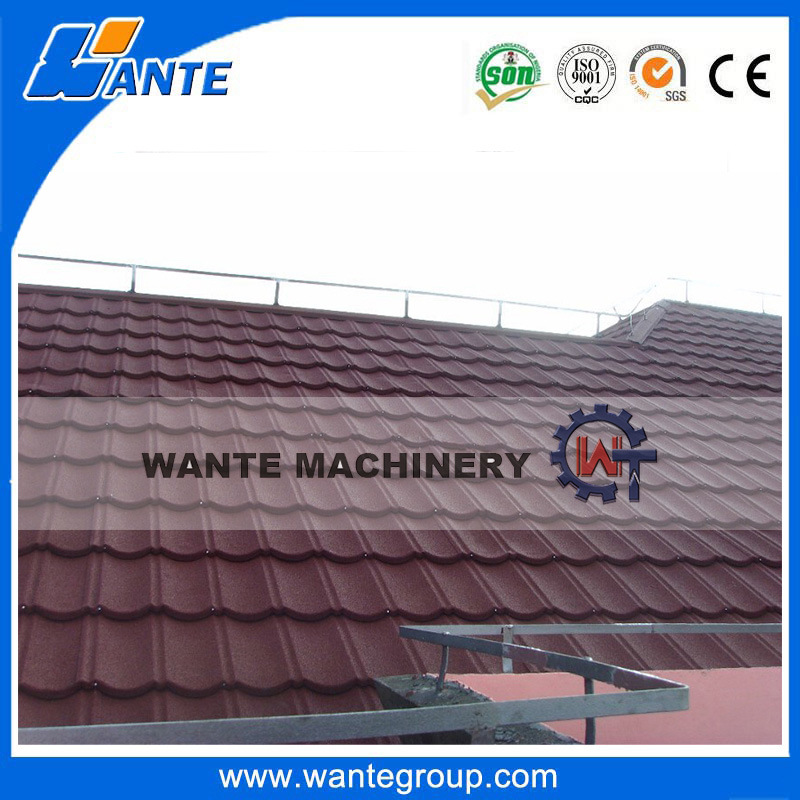 Galvanized Decrative Building Material Stone Coated Metal Roof Tile