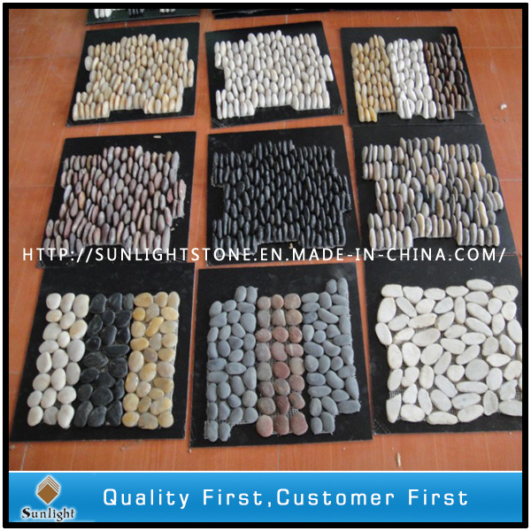 Natural Mesh Tile Pebble Wall Stone