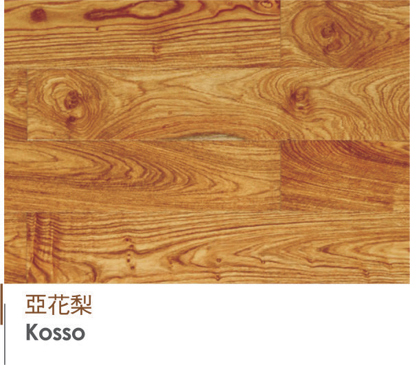 High-End Kosso Engineered Flooring Laminated Flooring Wood Flooring