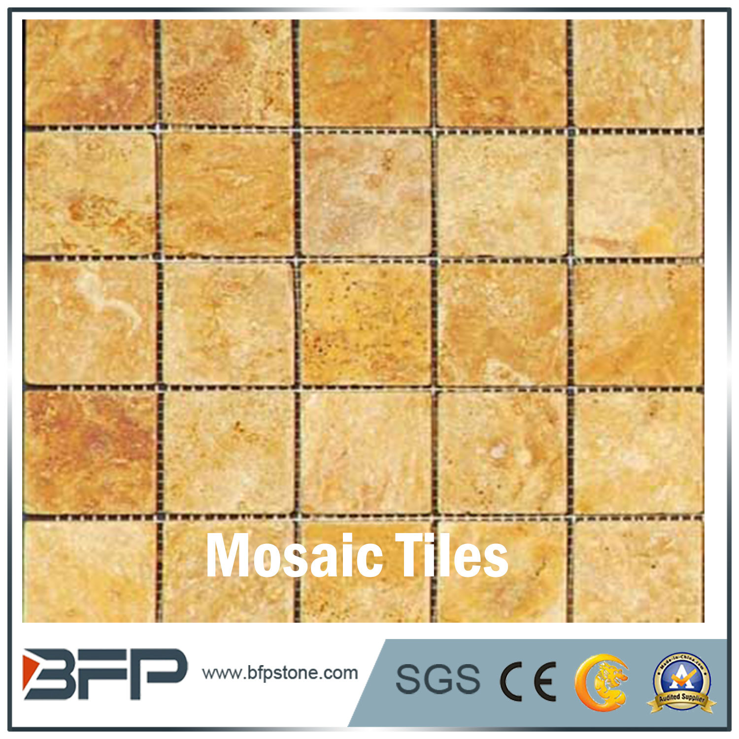 Wholesale High Quality Anti Slip Stone Mosaic Floor Tile