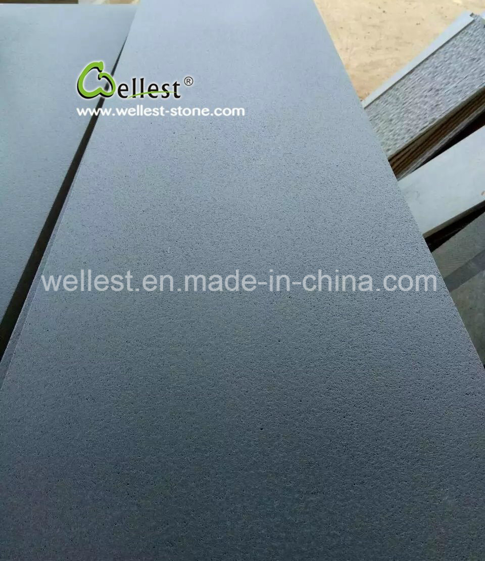 B403 Black Basalt Honed Tile for Wall Floor Covering Cladding Siding Paving