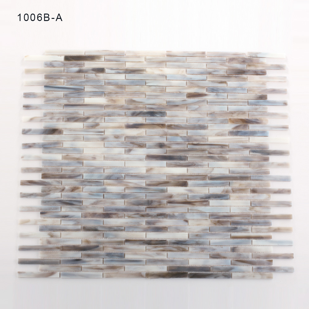 Wholesale Grey Wall Bathroom Glass Mosaic Tiles