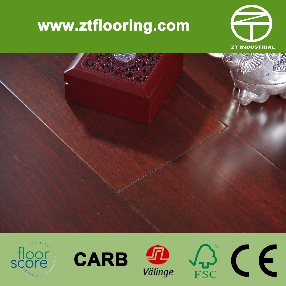 Plywood Engineered Strand Woven Bamboo Flooring Click P-Essw01-W