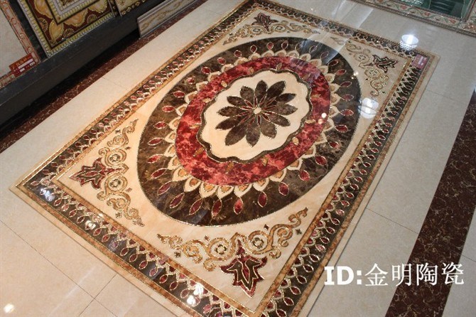 Vitrified Porcelain Polished Crystal Carpet Tile