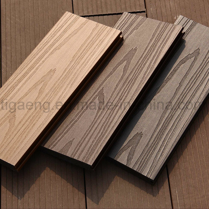 Low Maintenance Environmental Solid WPC Outdoor Decking Floor