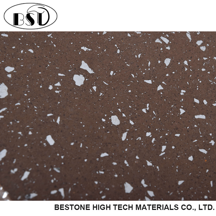 20mm Polishing Metal Quartz Stone for Kitchen Countertop