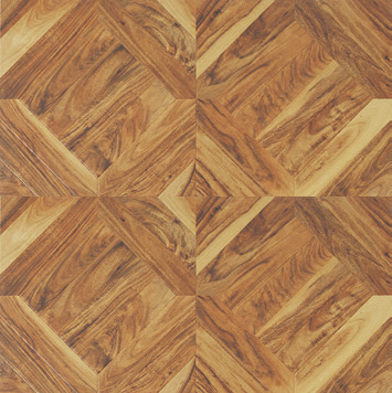 12.3mm HDF E1 Wood Composite Art Parquet Laminate Floor