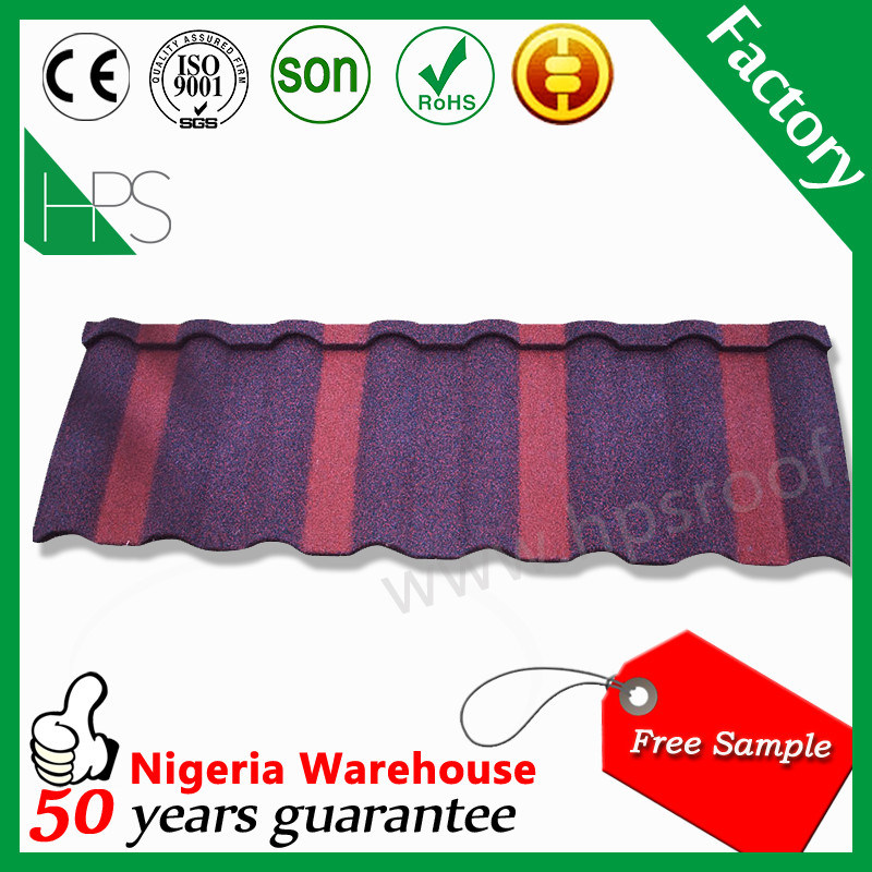 Long Life Durable Roof Sheet/Colorful Stone Coated Roof Tile