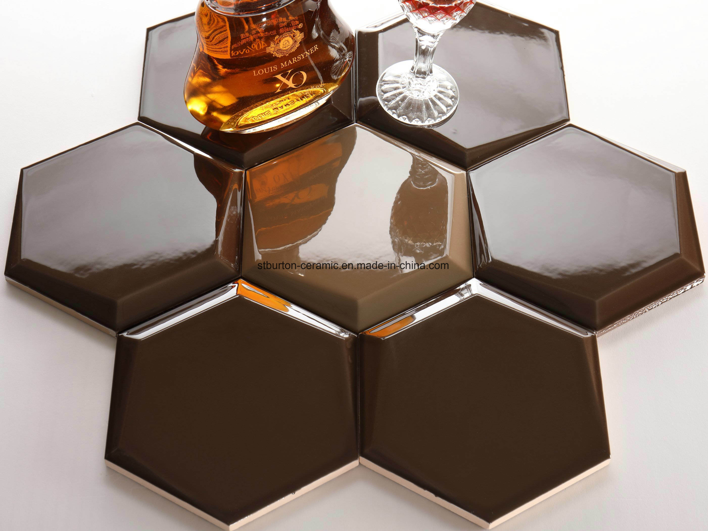 Building Material Decoration 173X150X87 Hexagon Honed Look Kitchen Bathroom Porcelain Wall Flooring Tile St1715813