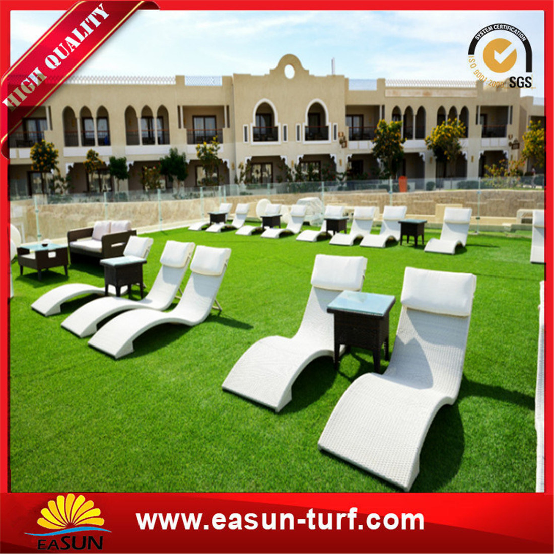 Landscaping Synthetic Turf Grass Lawn Decorative Artificial Grass Turf for Garden