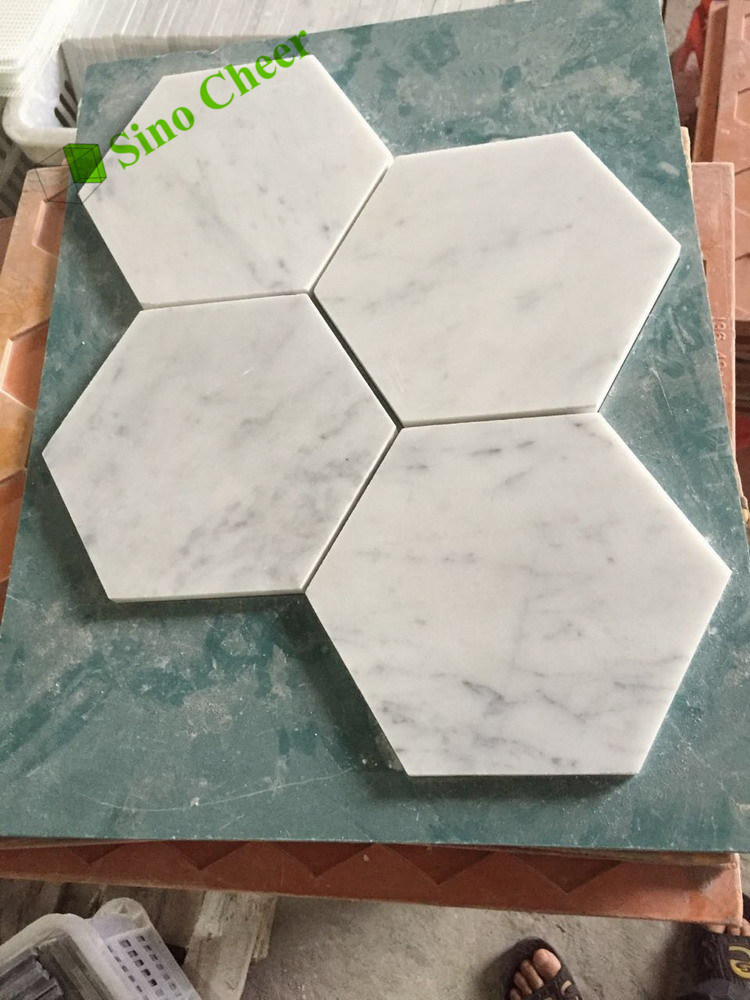 Premium Carrara White Marble Mosaics Tile