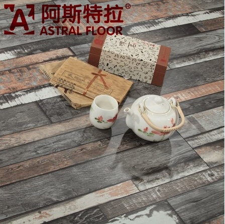 2015 Vintage Style 12mm Registered Real Wood Texture Surface Laminate Flooring (AST47)