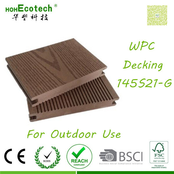 Anti Deformation Floor No Wood Thorns Swimming Pool Decking WPC