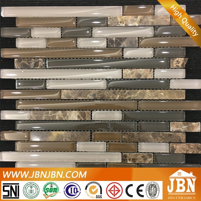 European Market Glass and Stone Mixed Tile Mosaic (M855019)