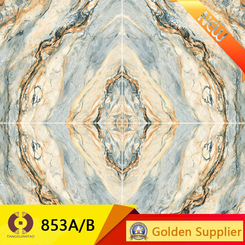 Decoration Stone Super Flat Polished Glazed Porcelain Floor Tile (853A. B)