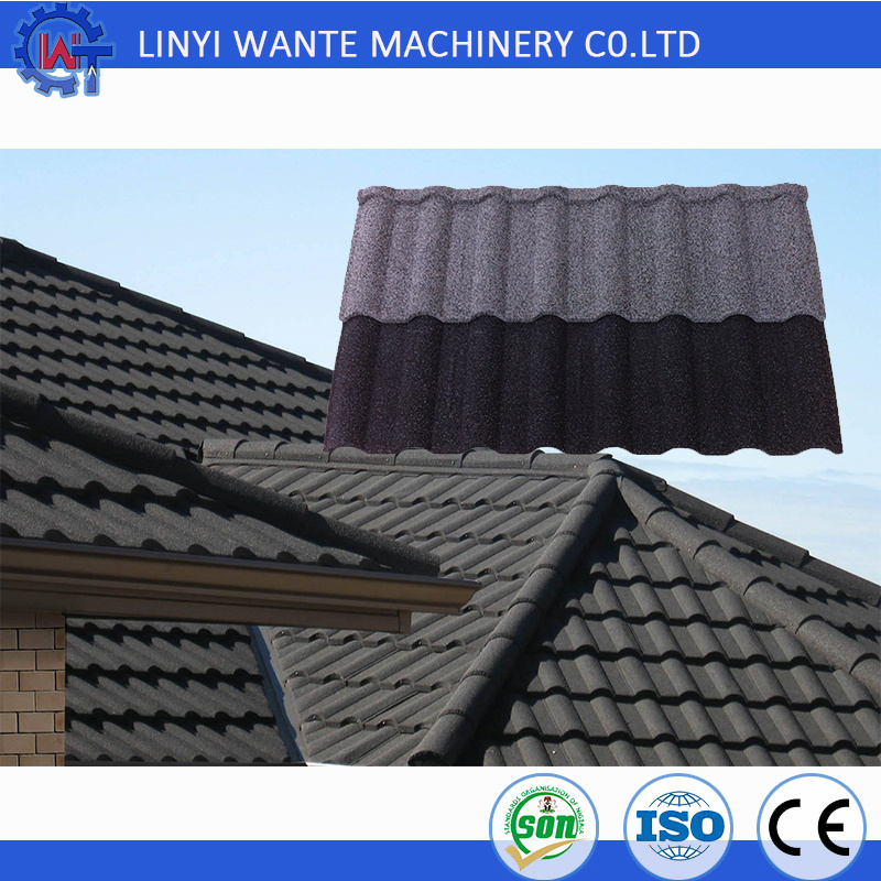 Customized Corrugated Stone Coated Metal Sheet Milano Roof Tiles