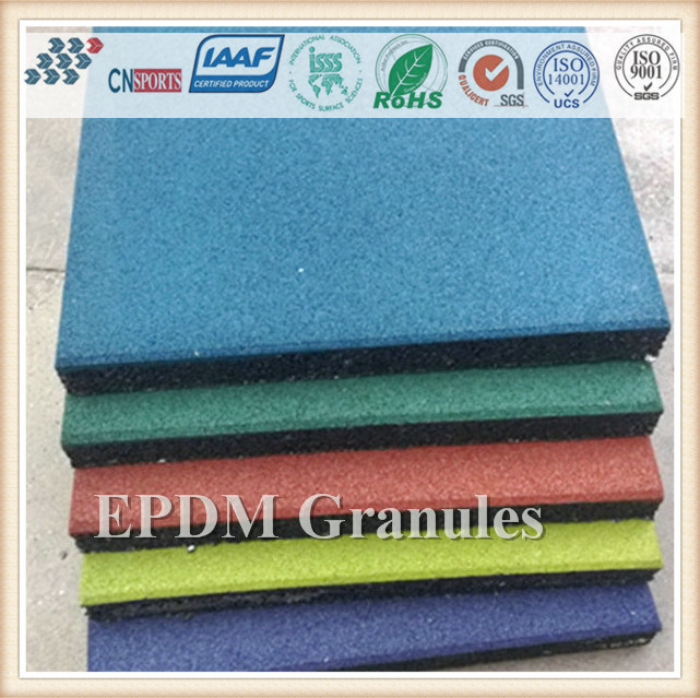 Cushion Elastic EPDM Rubber Flooring for Leisure Ground Floor