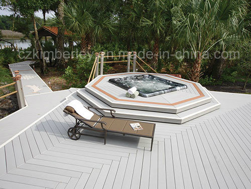 Hollow Waterproof WPC Decking Outdoor/Indoor WPC Flooring