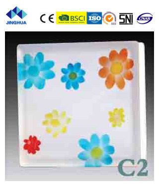 Jinghua High Quality Artistic C-2 Painting Glass Block/Brick