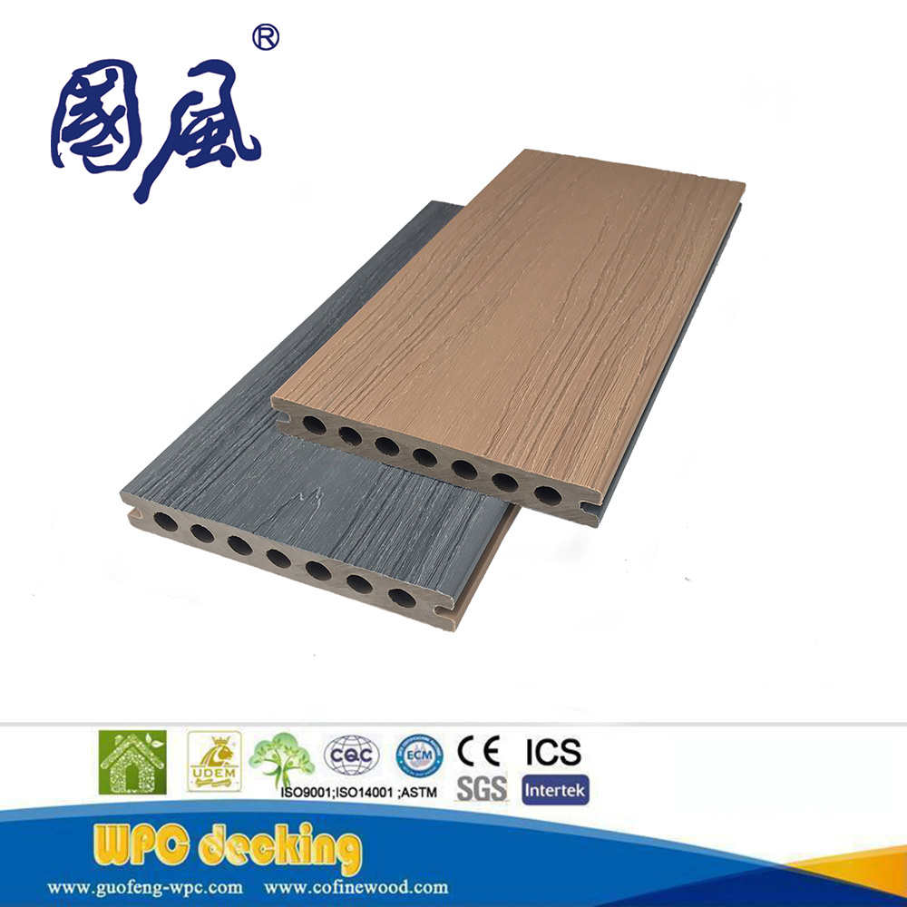 100% Recycable Waterproof Wood Composite Co-Extrusion WPC Decking