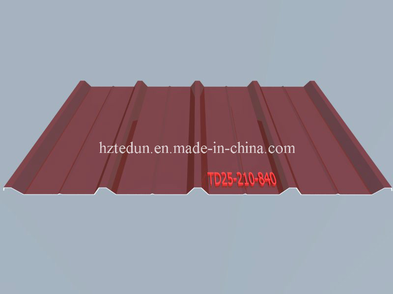 Trapezoidal Aluminium Roofing Tile (Effective width: 820mm, 840mm, 900mm)