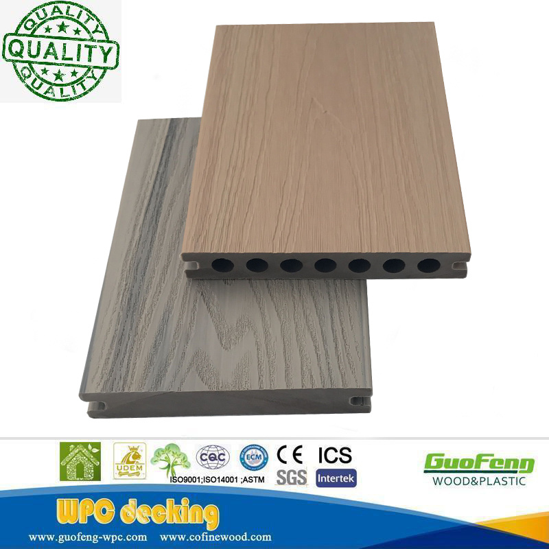 Extremely Weather Resistant WPC Co-Extrusion Composite Outdoor Decking for Terrace