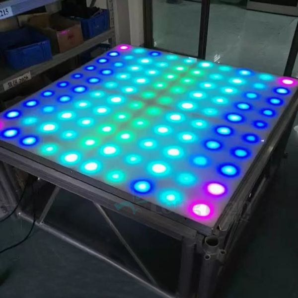 65W 10X10pixels Digital Acrylic Wholesale Portable Floating Dance Floor