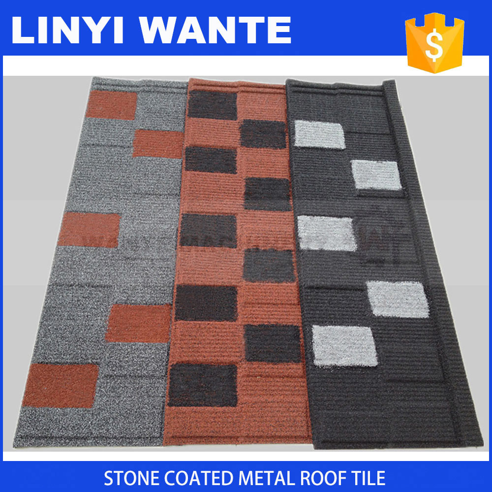 Corrugated Roofing Shingles Stone Coated Metal Roof Tile