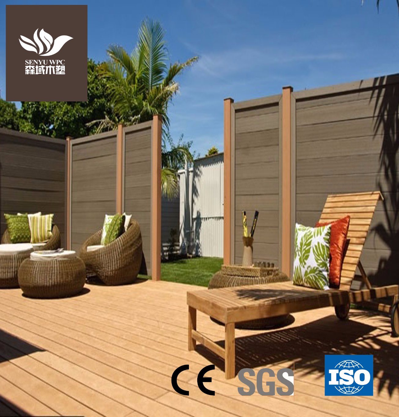 WPC Material Wood Plastic Composite Outdoor Flooring Board