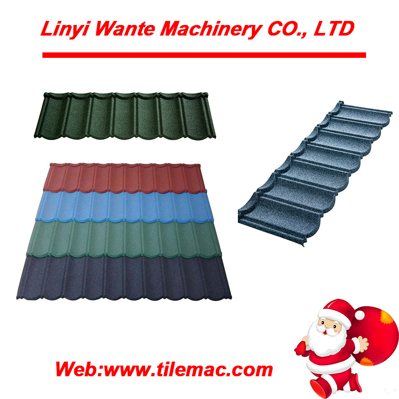 Roofing Material Stone Coated Metal Roman Roofing Tile