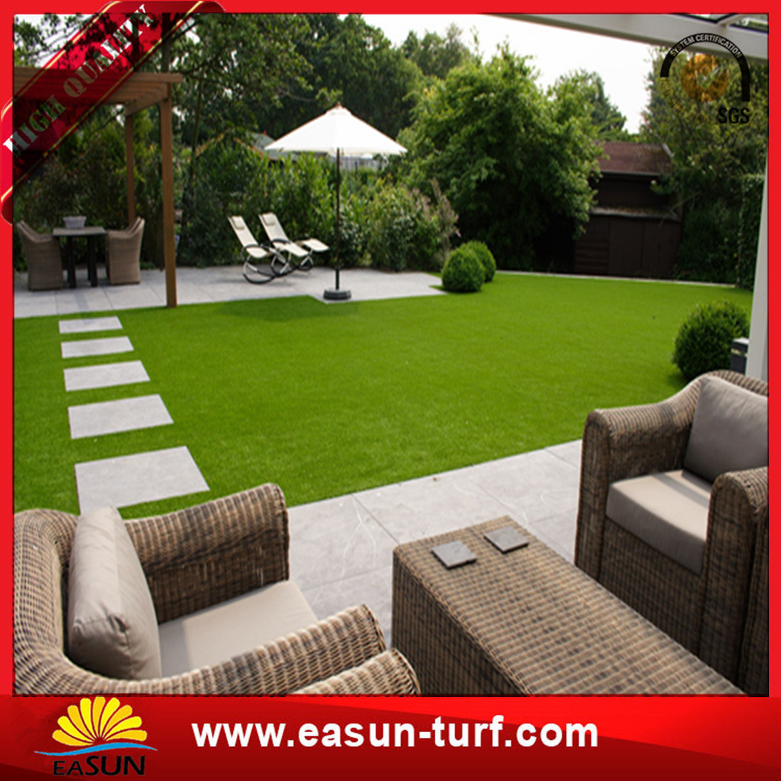 Good Quality Landscaping Artificial Turf for Outdoor Garden Decoration