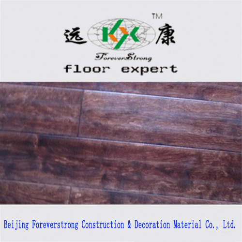 Antique Style Black Color Embossed Multi-Layer Engineered Wood Flooring