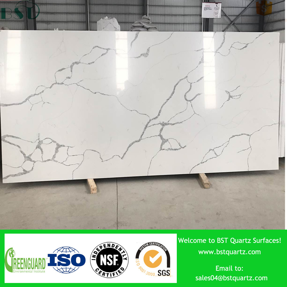 Calacatta White Engineered Stone Quartz Slabs