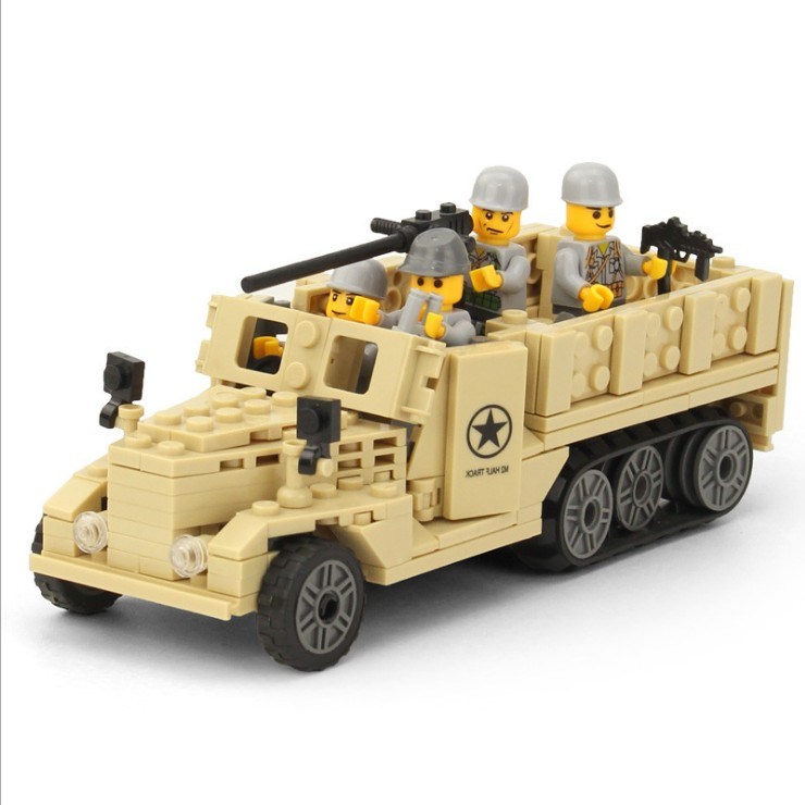 14882003-205PCS Century Military Series M2 Halftrack Military Vehicles Assembled Toy Building Blocks All Brand Compatible