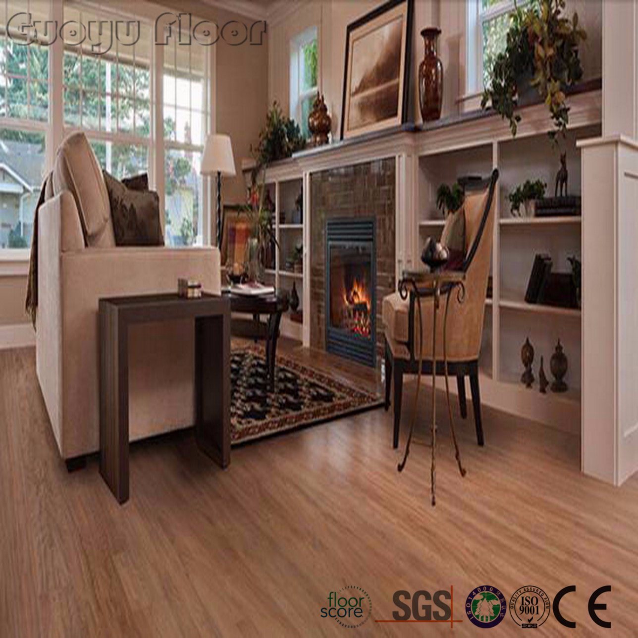 Wood Series Non-Slip Wear-Resisting Vinyl Flooring Tiles