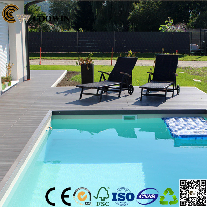 WPC Plastic Wood Composite Tiny Groove Balcony Decking/ Flooring