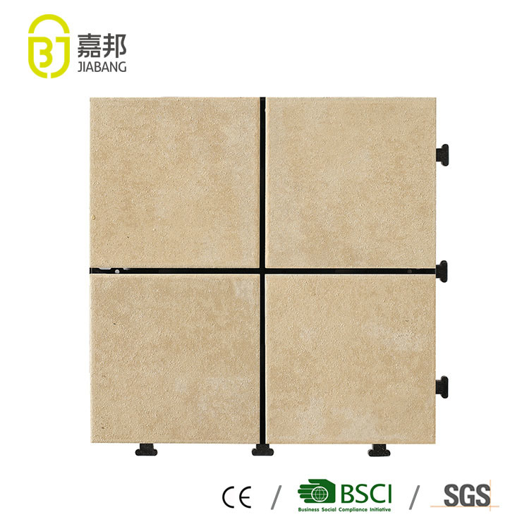 12X12 Cheap Price of Heat Resistant Porcelain Ceramic Floor Tile by Interlocking Plastic Base Hot Sale in German