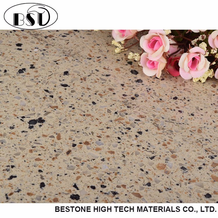 Multicolor Artificial Quartz Stone Table Top