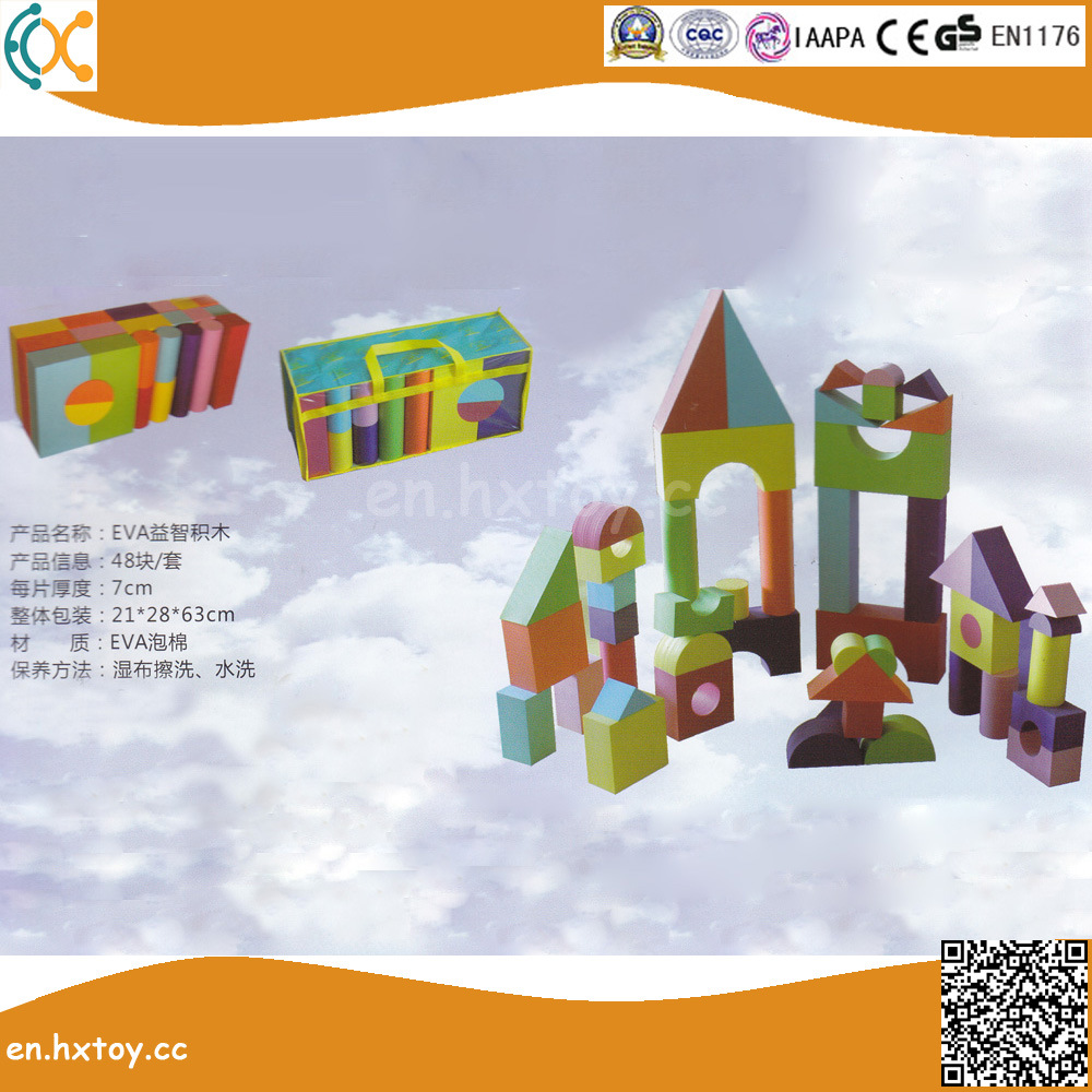 Creative Soft Bright Color EVA Foam Building Blocks for Children