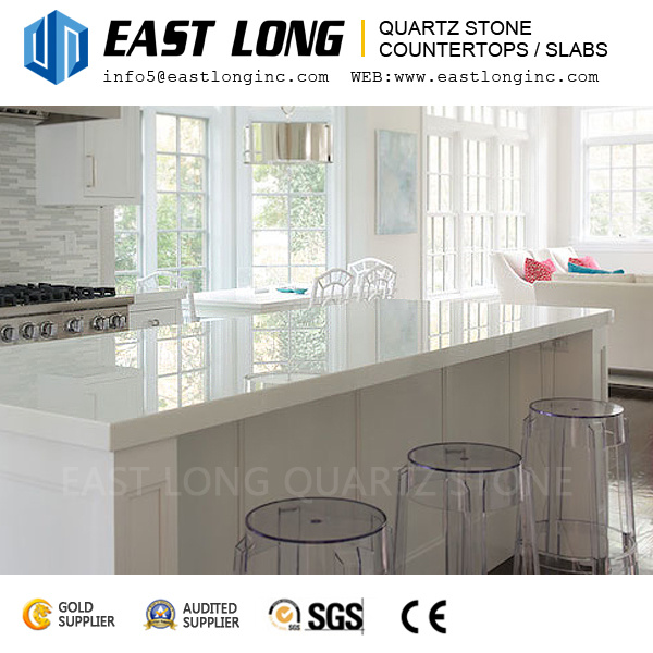 Smooth Durable Quartz Stone Slabs for Bar Tabletops