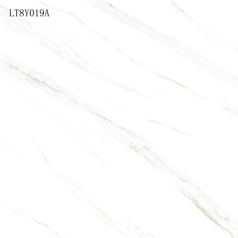 New Designs Carrara White Glossy Porcelain Floor Tile (LT8Y019A)