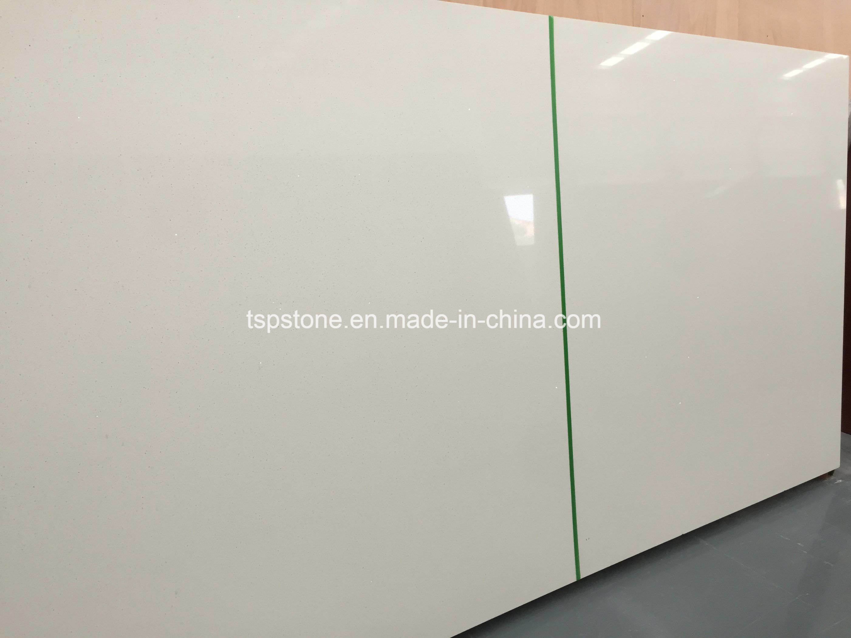 Jumbo Size Pure White Quartz Stone Slab