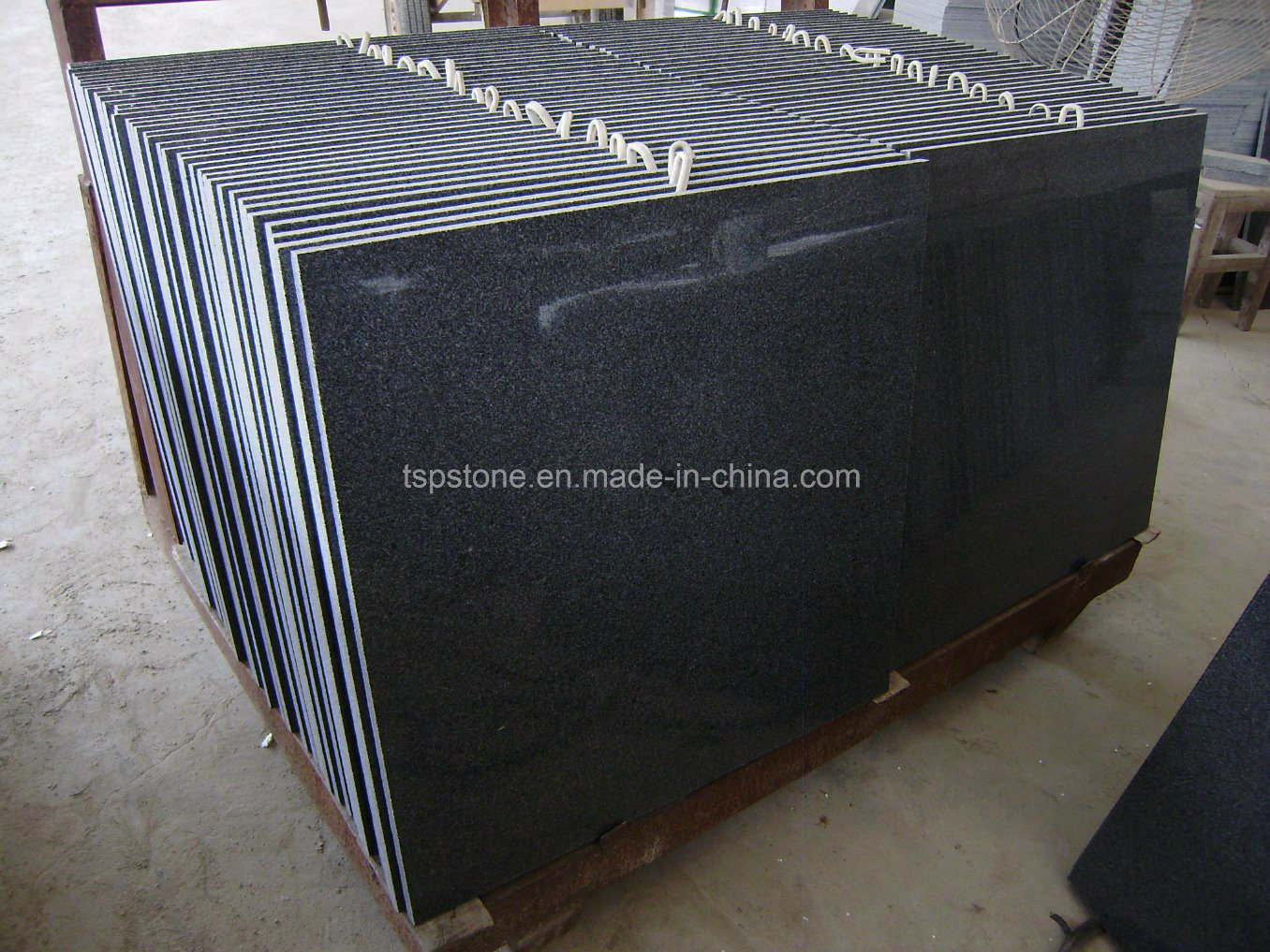 Polished Dark Grey G654 Granite Tile for Flooring