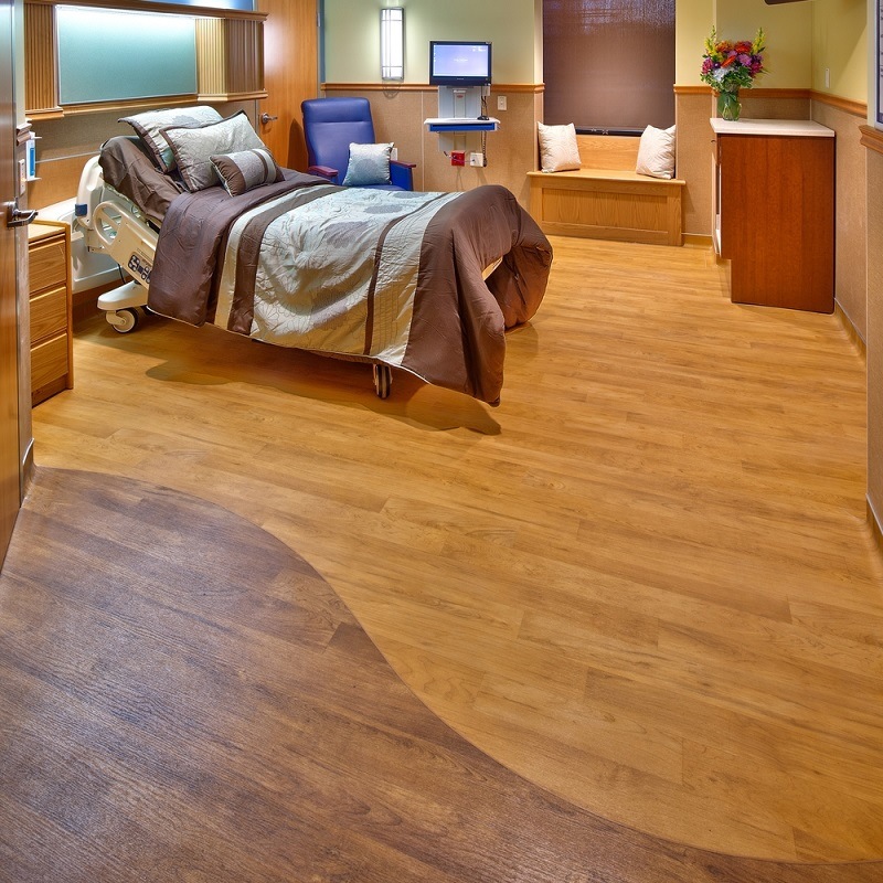 5mm Wooden Surface Vinyl Flooring for Bedroom