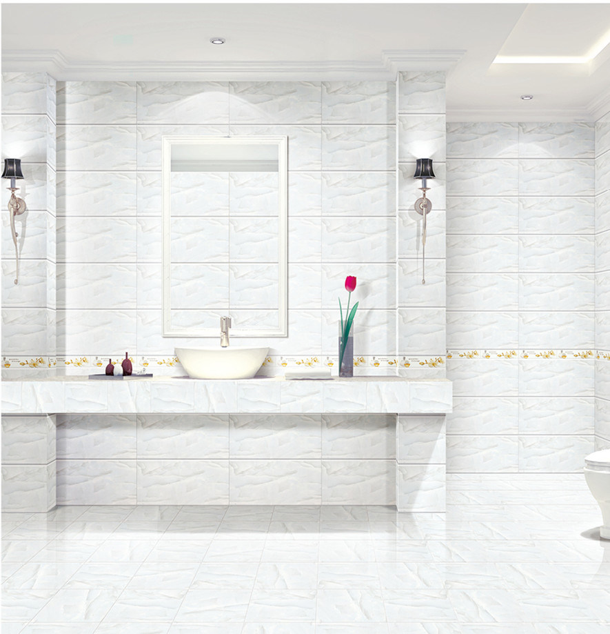 Building Material 5D-Inkjet Glazed Interior Wall Tile for Bathroom Decoration