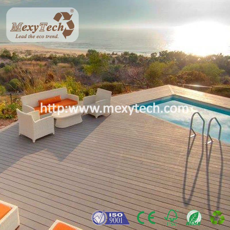 2017 Outdoor Project WPC Wood Plastic Composite Flooring From Foshan