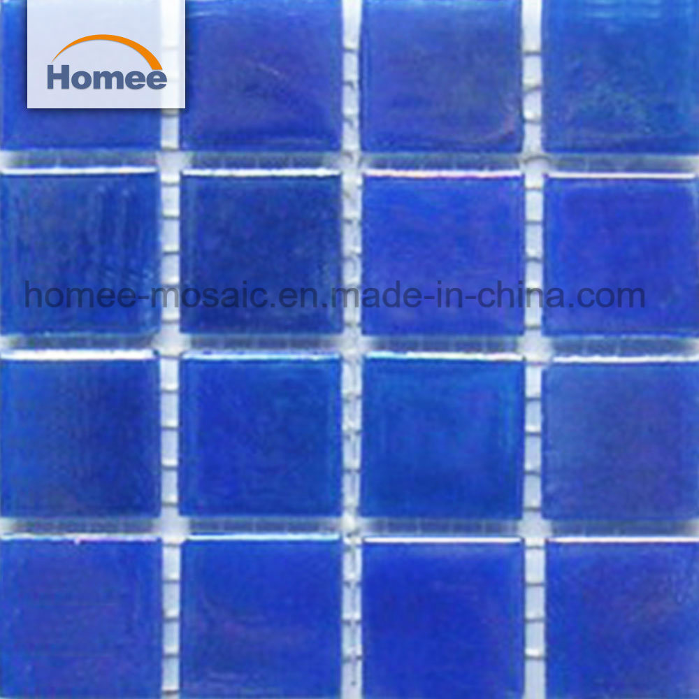 Wholesale 20X20 Cobalt Glass Swimming Pool Mosaic Pool Glass Tile