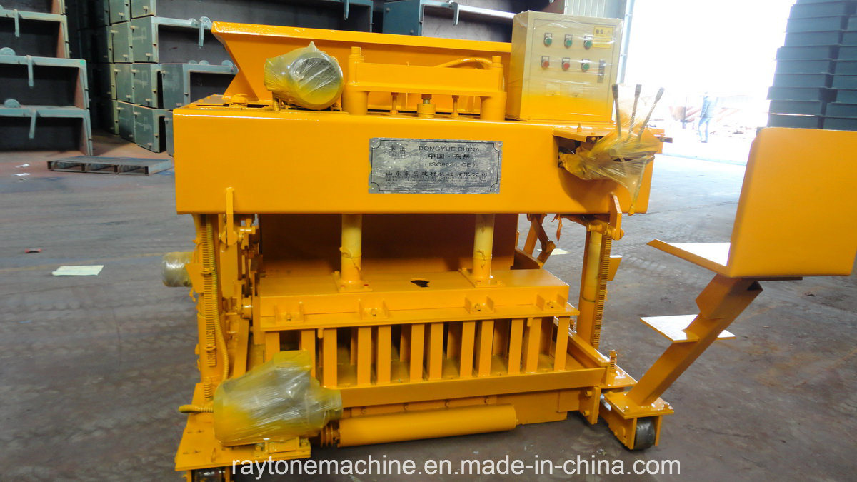 Qtm6-25 Mobile Cement Hollow Block Making Machine Paver Brick Machine